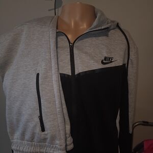 Nike Gray and Black Track Jacket